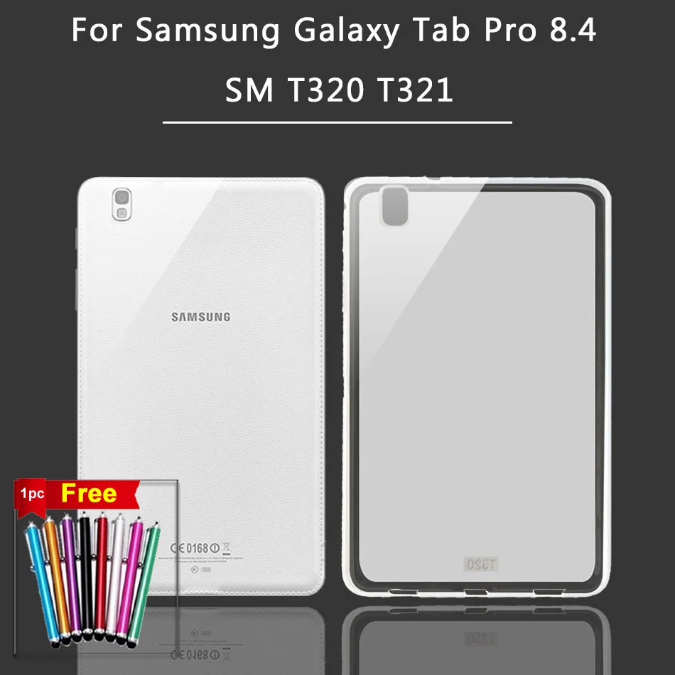 Ультратонкий чехол для планшетов из ТПУ Мягкий силиконовый Samsung Galaxy Tab Pro 8 4 SM T320