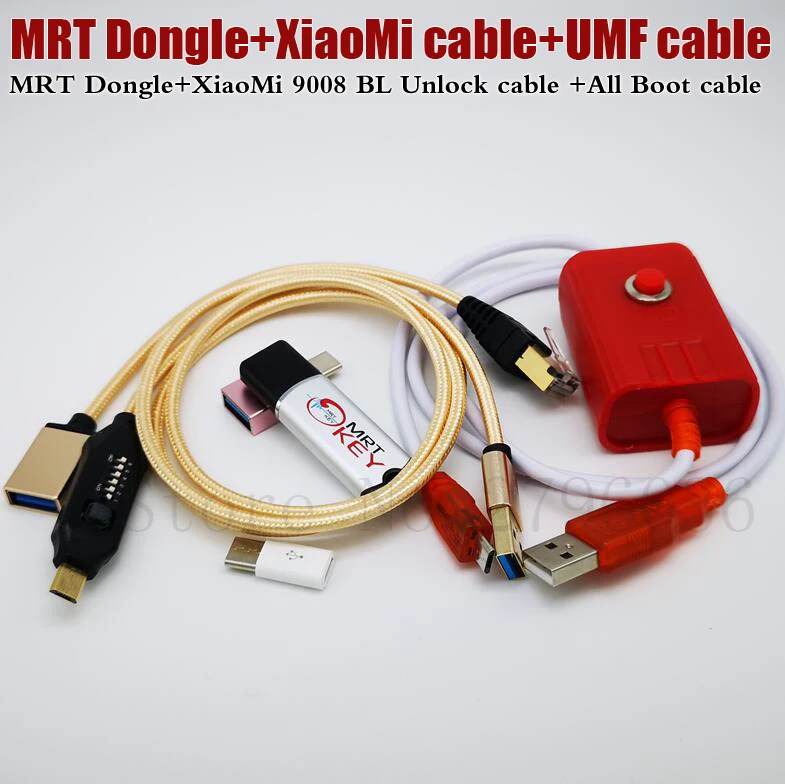 Новейший MRT ключ 2 ключ+ для Xiaomi кабель edl+ UMF набор всех загрузочных кабелей(легкое переключение) и Micro USB к type-C адаптация