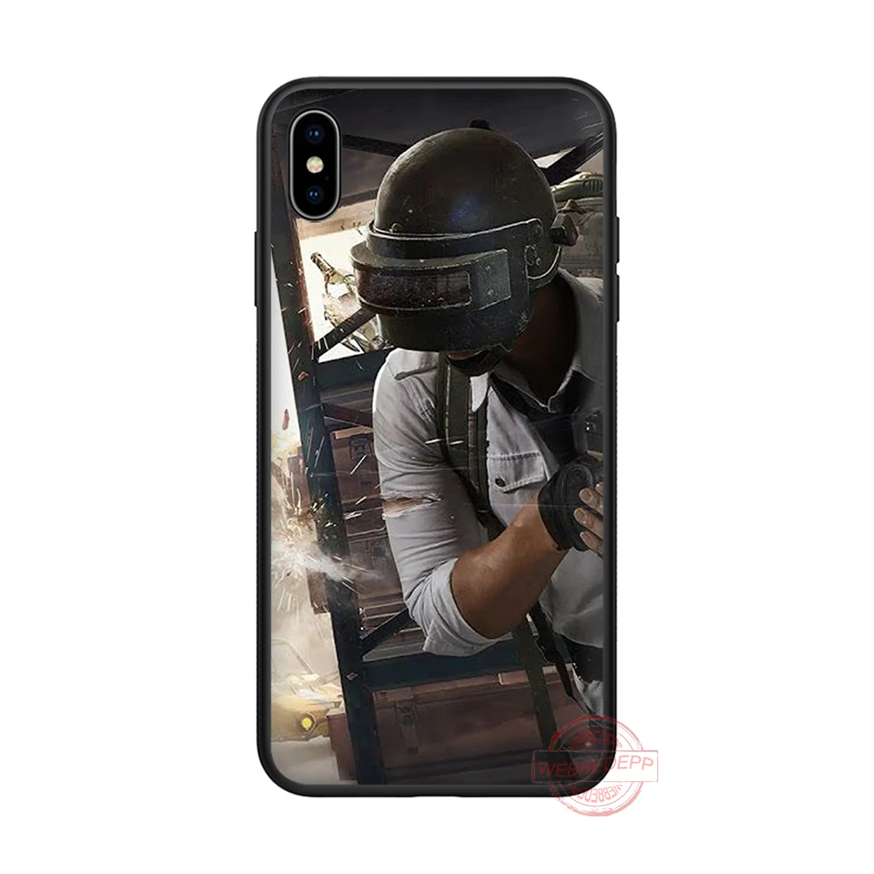 WEBBEDEPP pubg Мягкий силиконовый чехол для телефона iPhone 5 6 7 8 Plus X XS XR Max.11 11peo 11proMax |