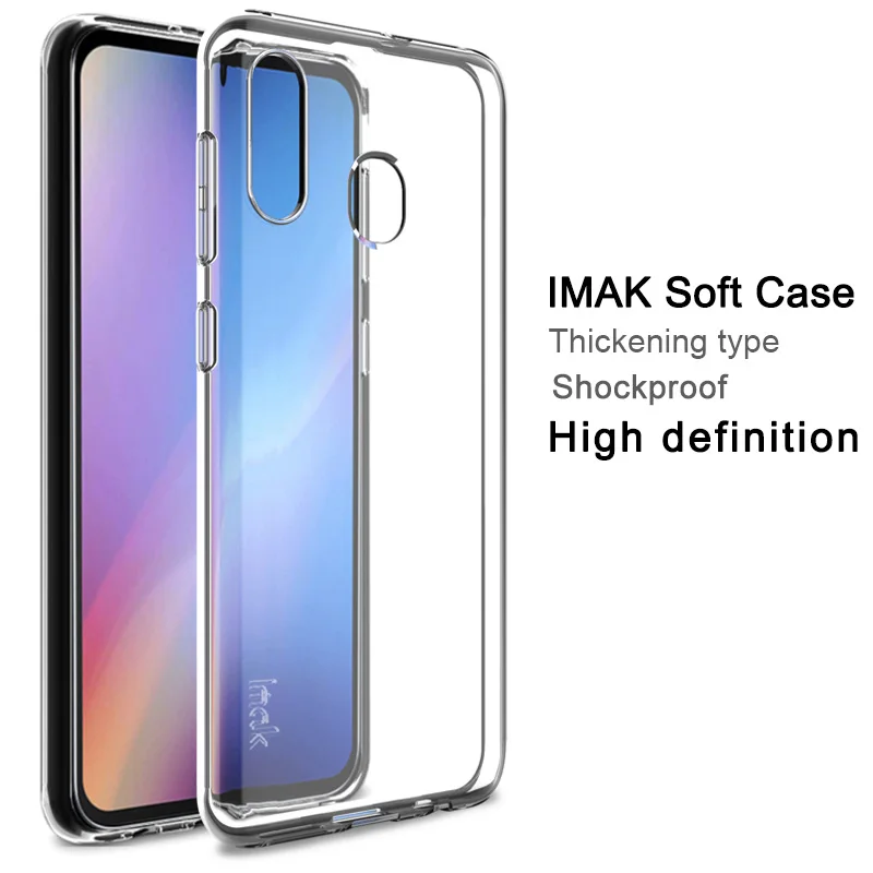 For Samsung Galaxy A20/ A30 Case IMAK UX-5 Series Clear Soft TPU Back Shockproof Thickening Cover Skin |