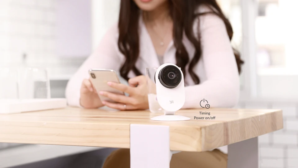 Wi-Fi Камера YI Home 3 Разрешение 1080P Full HD Онлайн доступ 24/7 Детектор аномального звука Обнаружение человека Умный поиск на облаке Таймер Питания вкл/выкл Инфракрасное ночное видение Двусторонняя аудиосвязь Cloud