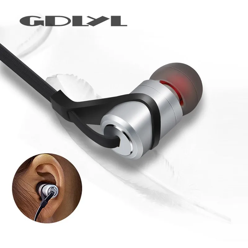 

GDLYL Sports Wireless Bluetooth Earphones V4.1 Stereo Running Headset Magnet Noise Reduction Earbuds with Microphone Earpiece