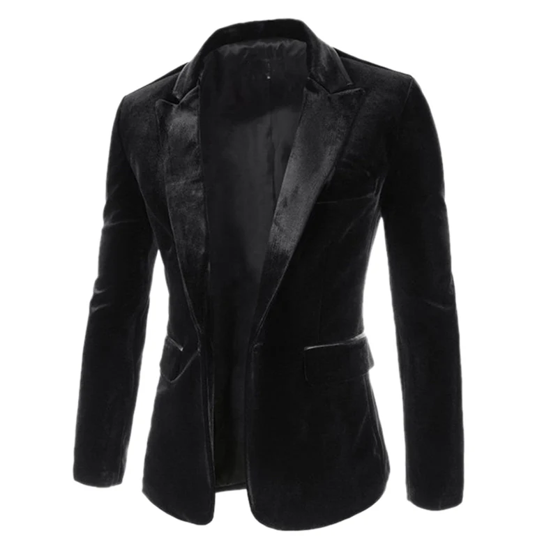 2019 весна/осень Новый мужские вельветовые костюм Slim Fit одной кнопки Твердые Цвет с