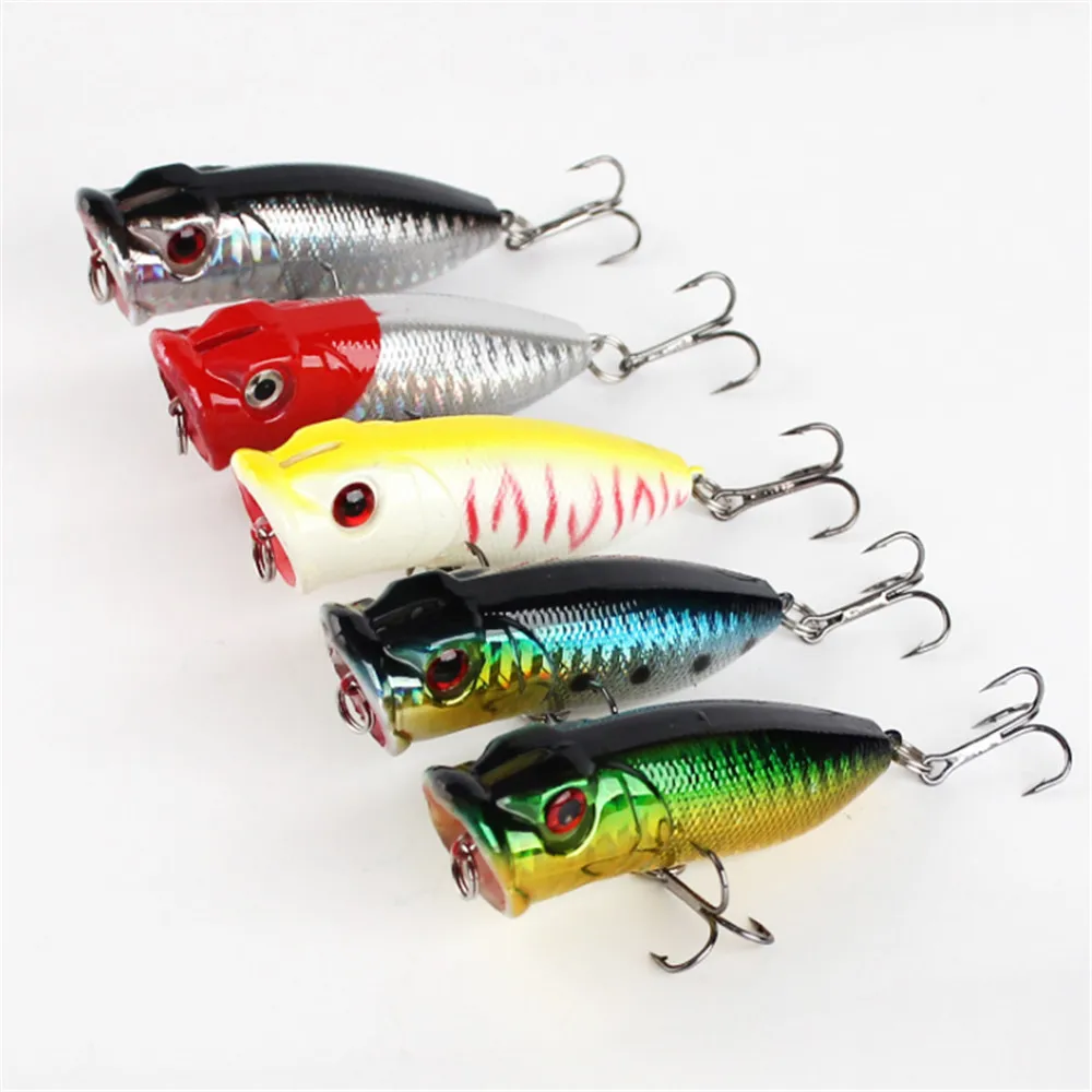 FISHINAPOT 1 шт. лазерный Поппер приманка для рыбной ловли 3D глаза плавающий кренкбейт