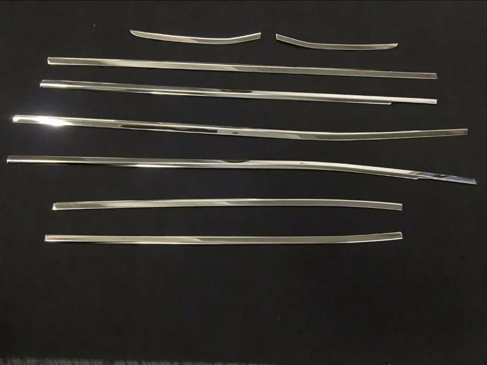 

MONTFORD High Quality Stainless Steel Window Frame Lower Cover Trims 8Pcs Car Accessories Sticker For Toyota Noah Voxy 2017 2018