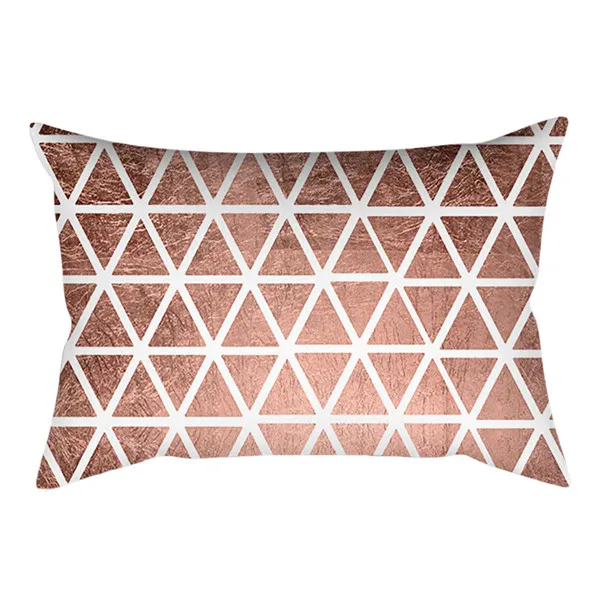H Розовый, золотой, розовый чехол для подушки Cojines Decorativos Para диван персиковая кожа кашемир товары для украшения дома прямоугольная наволочка - Цвет: H