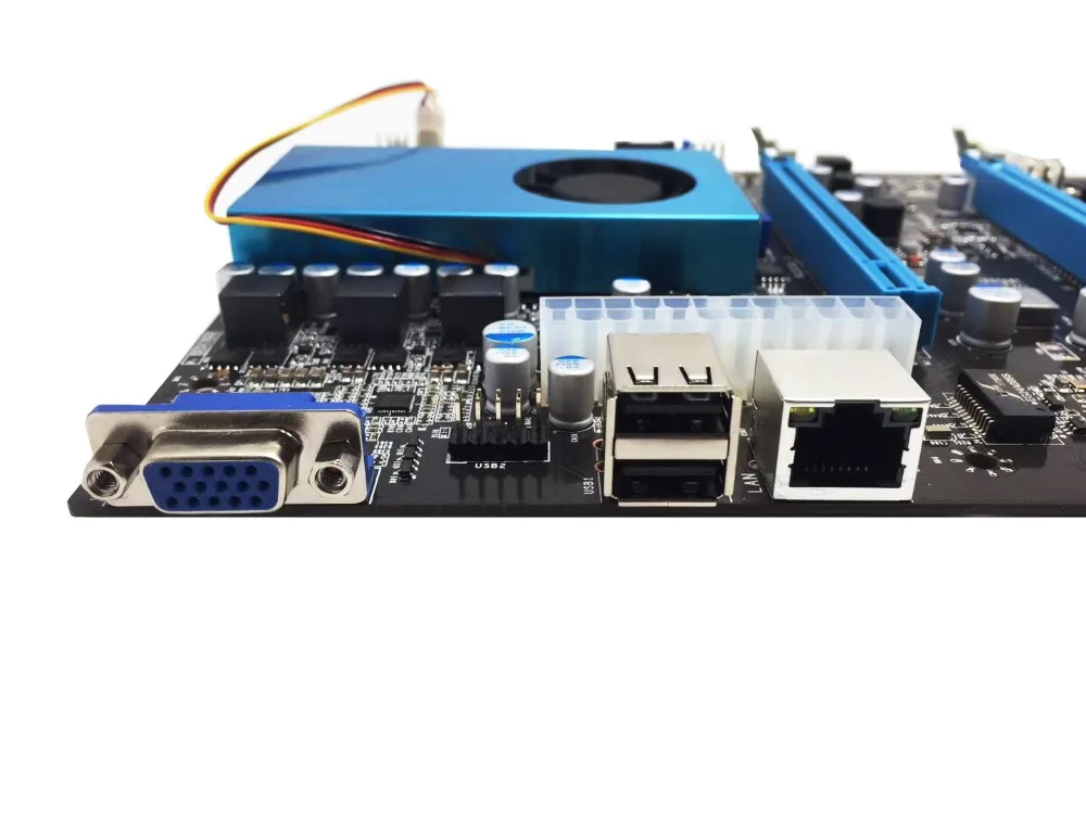 BTC IC6S Mining материнская плата 8 видеокарт PCI Express 16x Слоты DDR4 USB2.0 SATA3.0 VGA 1000 Мбит/с LAN