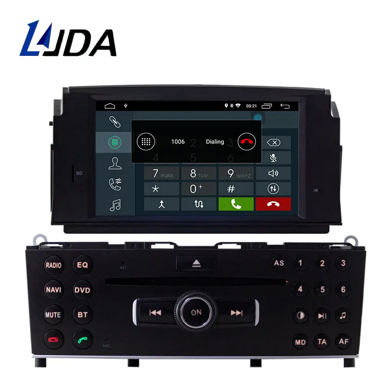 LJDA 1 Din Android 10,0 автомобильный dvd-плеер для Mercedes Benz C200 C180 W204 2007-2010 wifi автомобильный мультимедийный плеер gps Navi Автомагнитола