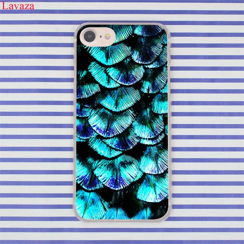 Жесткий чехол для телефона Lavaza Pretty с павлиньими пейзажами iPhone XR XS X 11 Pro Max 10 7 8 6 6S 5 5S