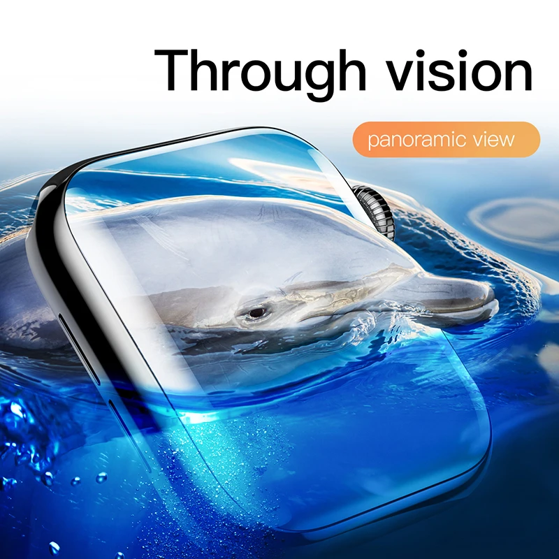 Baseus 0 2 мм Тонкое защитное стекло для Apple Watch 4 5 6 SE 3D полное покрытие закаленное iWatch 3