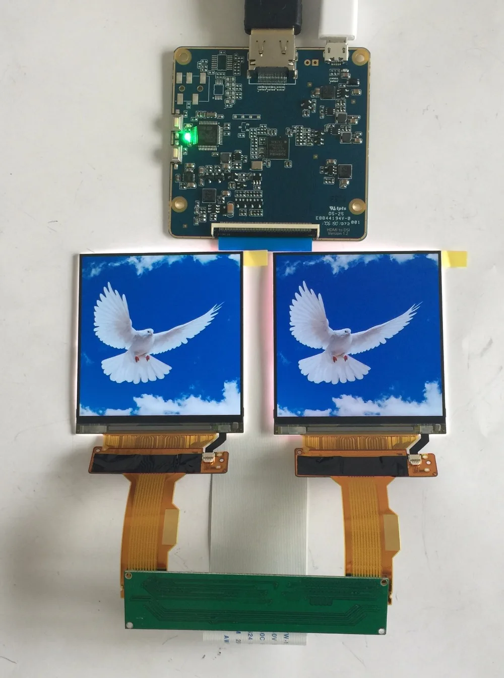LS029B3SX02 HDMI к MIPI плата 2K lcd 2,9 дюймов 1440*1440 дисплей 2K LCM экран для VR AR гарнитура применение