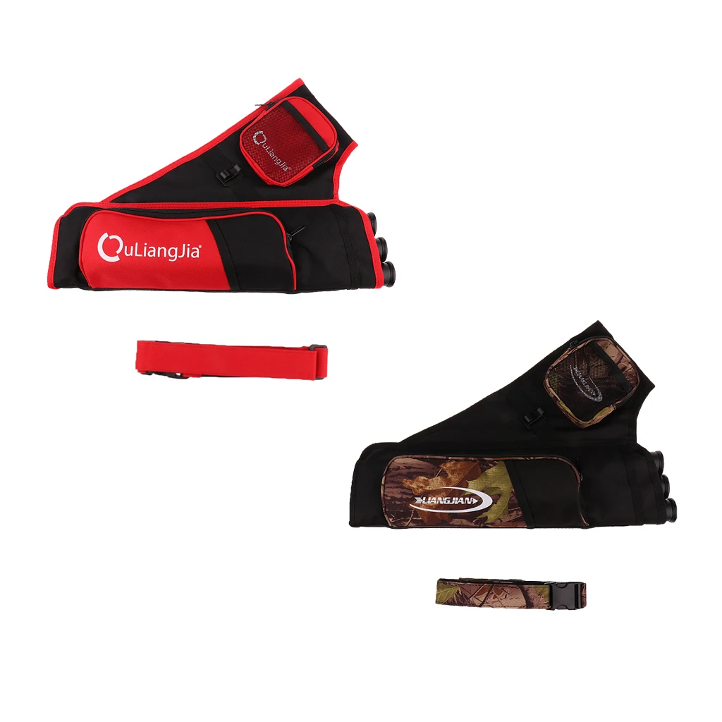 

Outdoor Hunting Three-Tubes Archery Arrow Hip Quiver Holder Adjustable Belt Bag Pouch Case Replacement Compound Bow Accessory