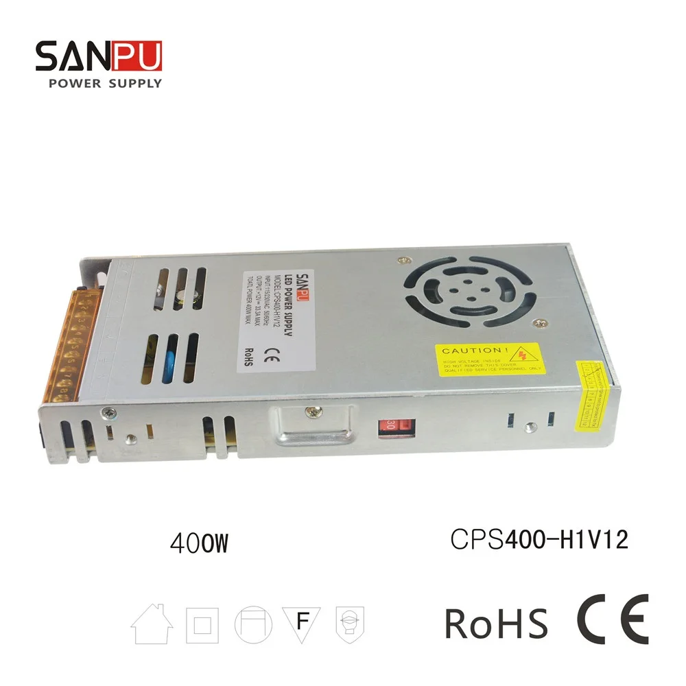 

IWHD LED Power Supply 12V 400W 33.3A Lighting Transformer 220V To 12V Electronic LED Driver Adapter 110V 220V In 12 Volt