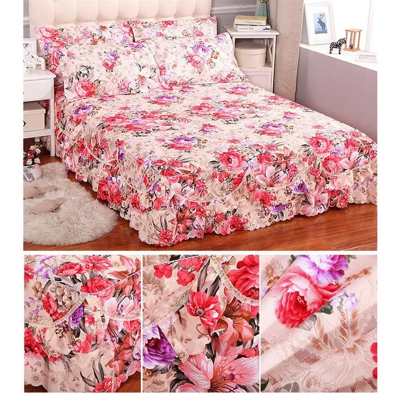 Элегантная Цветочная клетка покрытая хлопковой кровати для газона свадебной