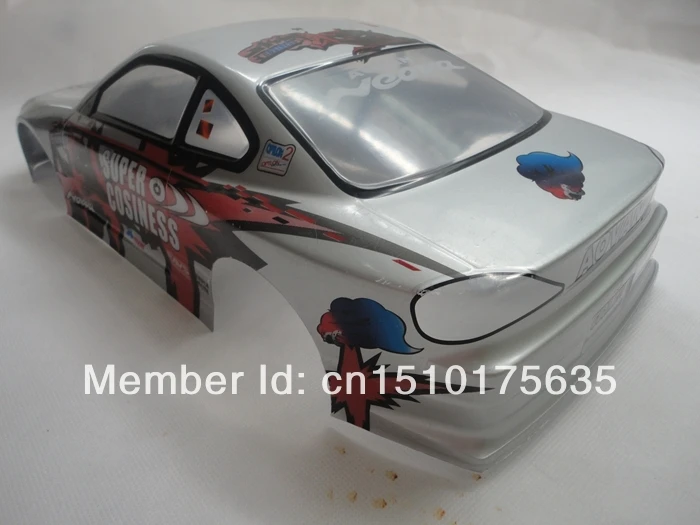 Ewellsell 007 масштаб 1/10 полноприводный Дрифт автомобиль окрашенный ПВХ Корпус