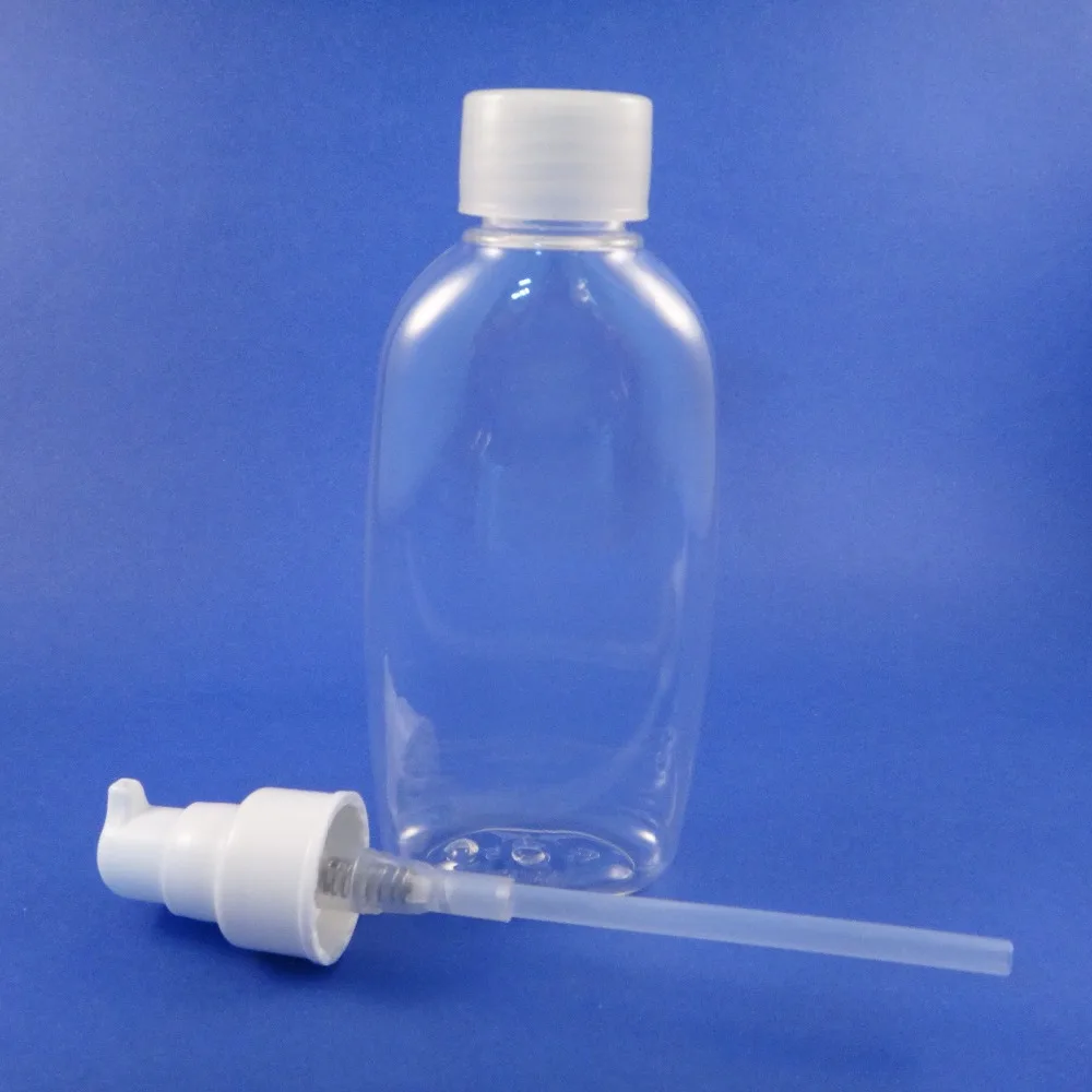 Флакон красоты овальной формы для ухода за кожей 5 шт. пустой пластиковый шампунь