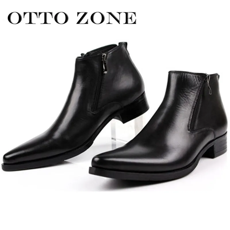 OTTO/Новинка Три цвета Сезон весна-осень Мужская обувь Челси Ботинки ручной работы