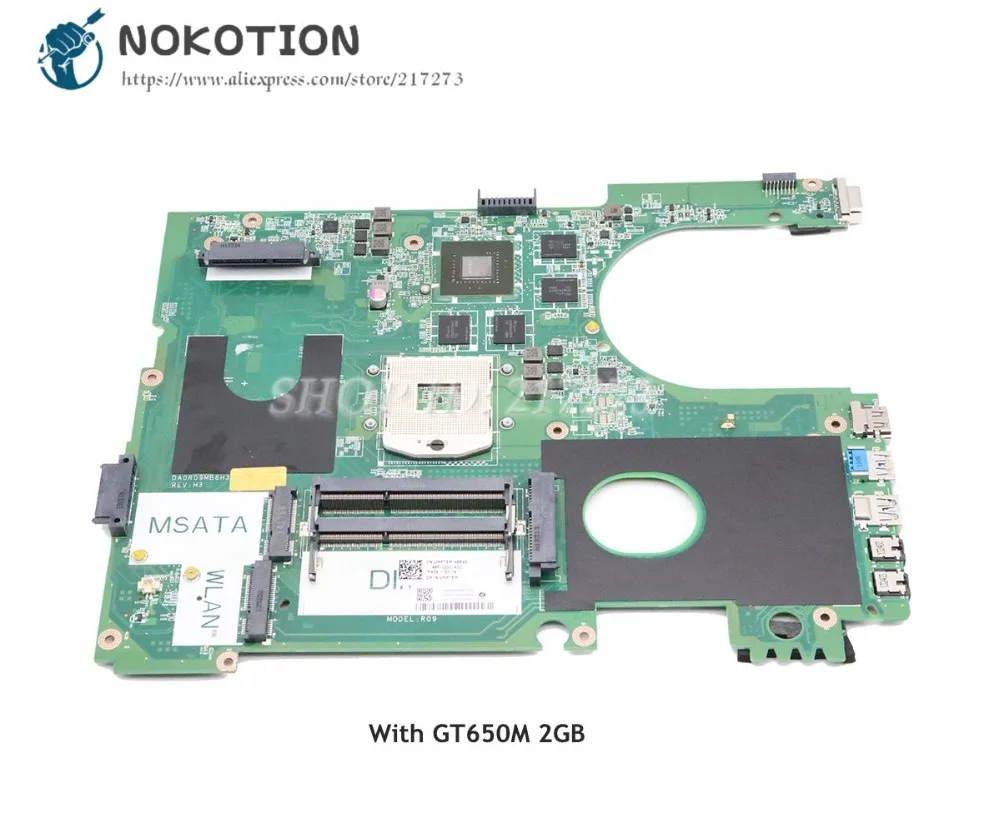 Материнская плата NOKOTION для ноутбука Dell inspiron 17R 7720 GT650M 2 Гб DA0R09MB6H1 REV H CN 0MPT5M 3D