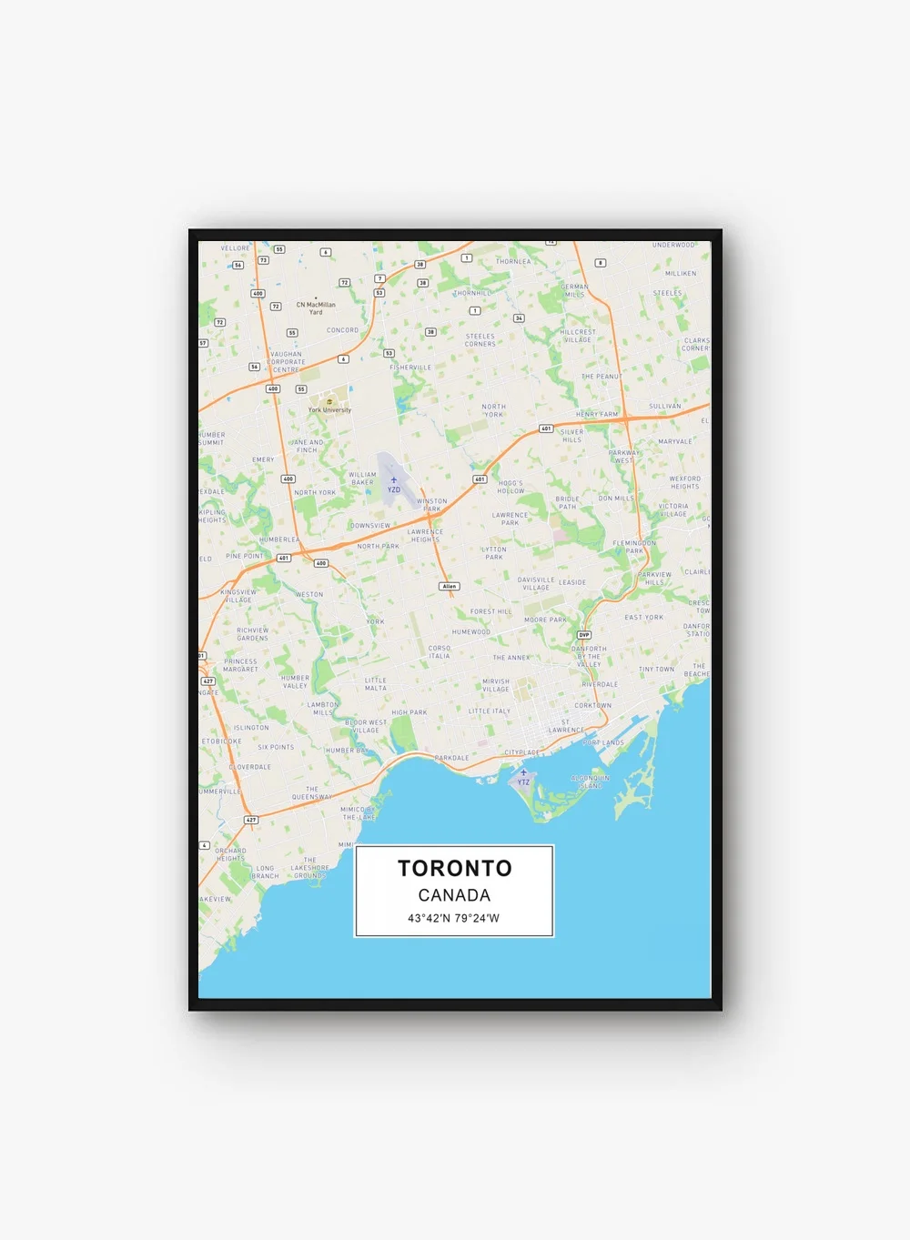 TORONTO Tunis Ulaanbaatar плакат Холст Искусство Печать Картина Настенная картина для детей