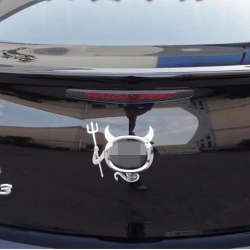 Забавные 3D Автомобильные наклейки ангел демон Маленький Дьявол автомобильный