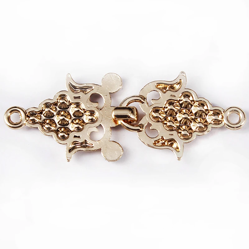 20 комплектов застежек соединителей Стразы Кристальные пуговицы золотой тон