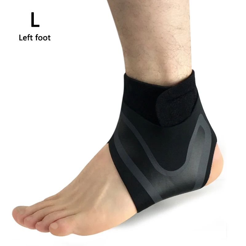 Left foot -L Регулируемая поддержка лодыжки скобы для ступней растяжения травм боль обертывание защита для ухода за ногами инструмент - Цвет: Left foot -L