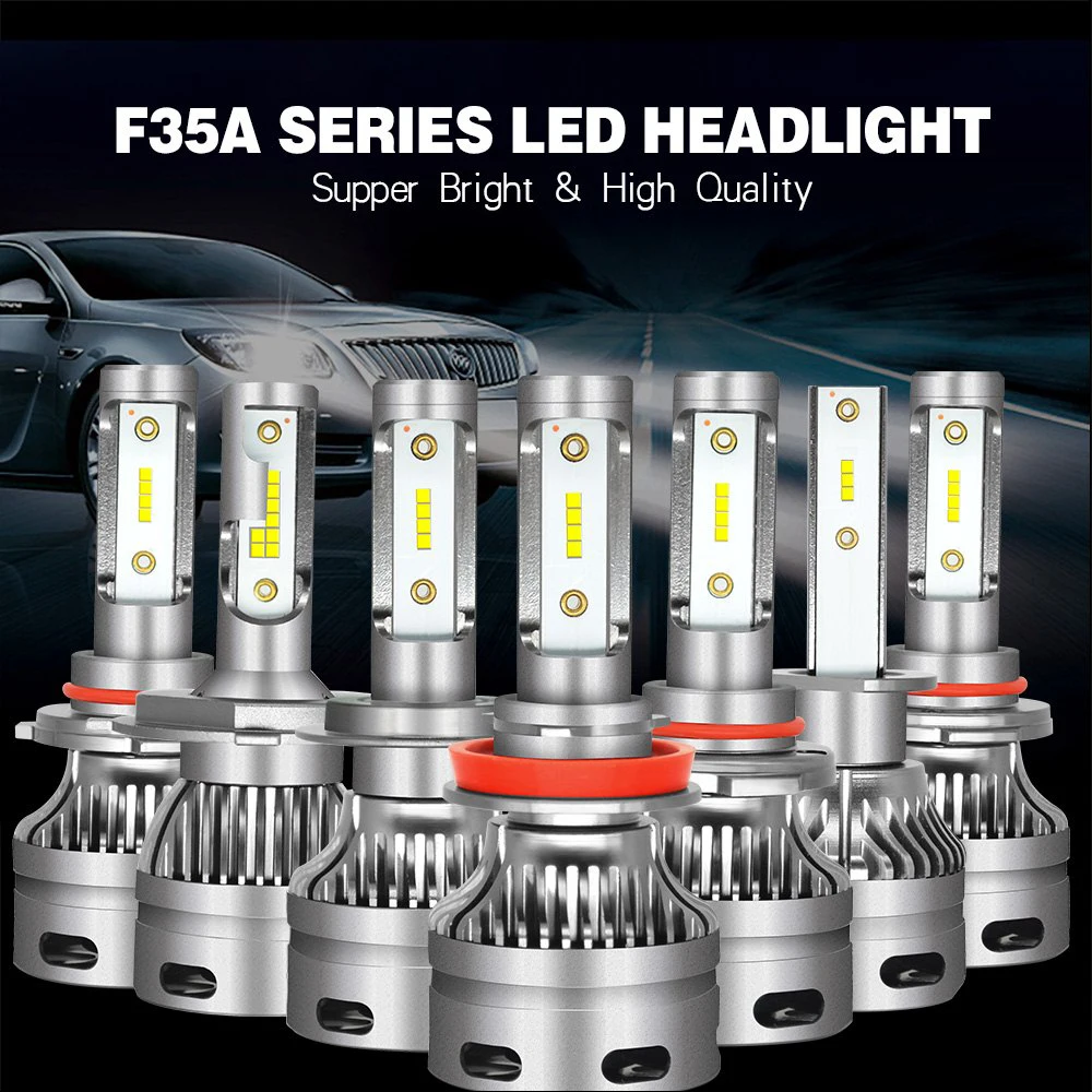 Универсальные светодиодные лампы H4 LED H7 H11 Автомобильные для фар 30 Вт 3200LM 9005 9006