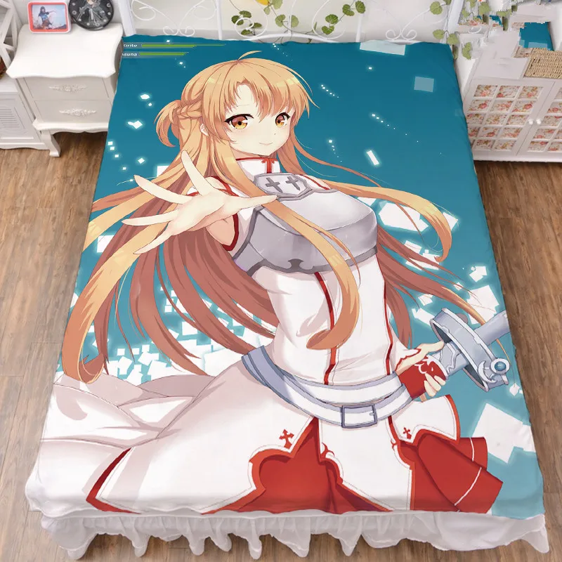 Постельное белье Yuuki Asuna с изображением аниме меча из молочного волокна и