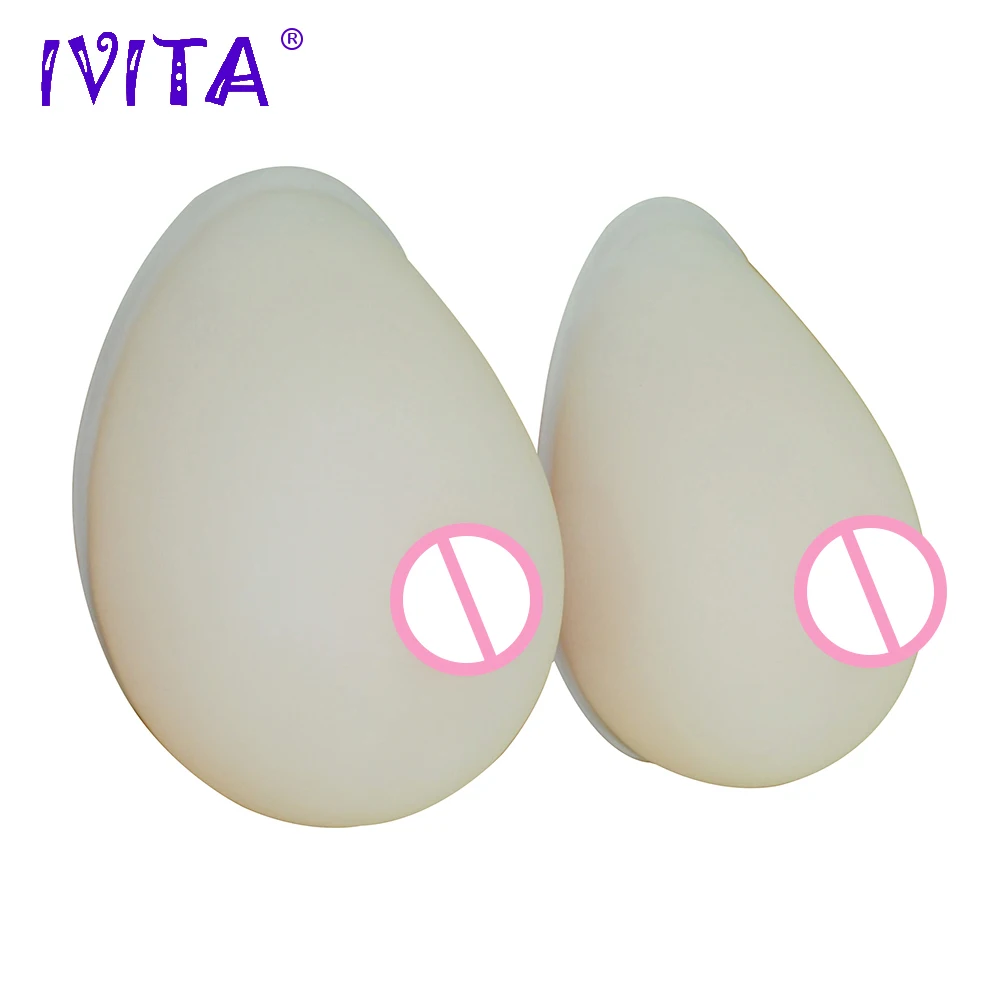 IVITA 3200 г/пара белый реалистичный силиконовый бюстгальтер для груди накладные