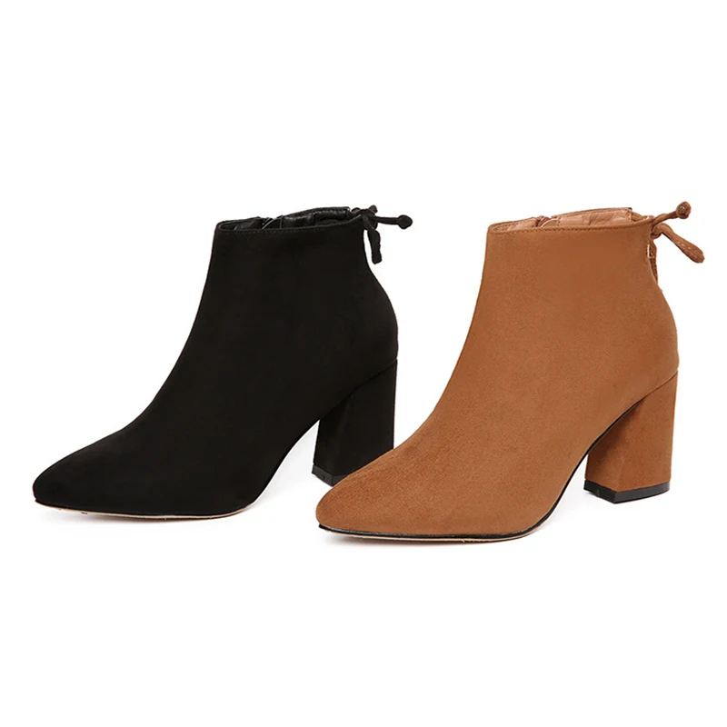 Качество замши ботинки Мартенс босоножки на высоких каблуках плоском квадратном