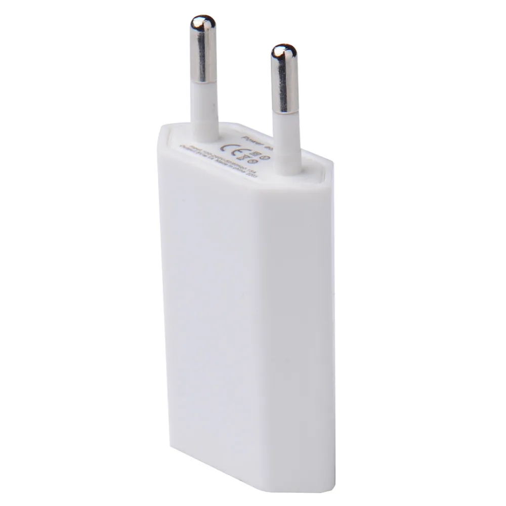 Лидер продаж, штепсельная вилка европейского стандарта, USB розетка, 5 В, 1 А, настенное зарядное устройство, адаптер для iPod iPhone 4S, 5S, 6, 6 s, 7, 7 plus, samsung, зарядное устройство для путешествий