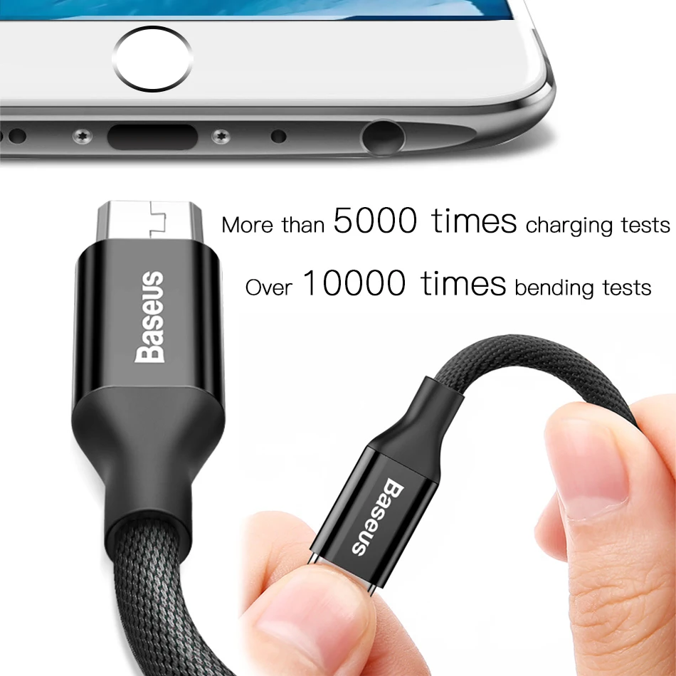 USB-кабель Baseus для iPhone X 8 7 Plus зарядный кабель мобильный телефон 5 6 6s iPad usb-кабель