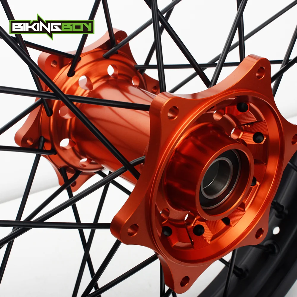 BIKINGBOY для мотокросса KTM EXC MXC SX F XC SXS 125 250 300 350 400 450 505 525 Передняя Ступица оранжевого