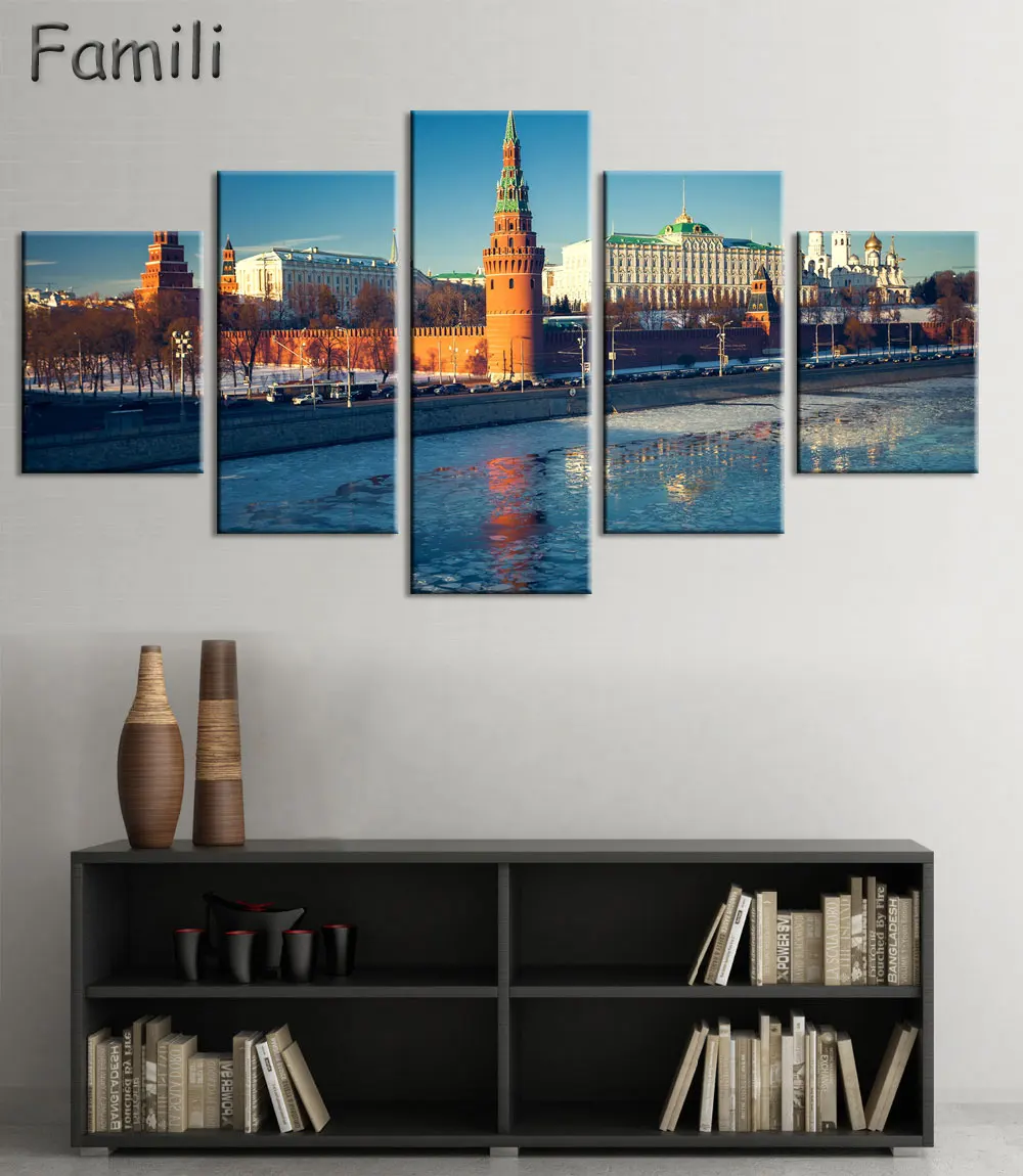 5 шт. настенный плакат для гостиной с изображением российского города | Дом и сад