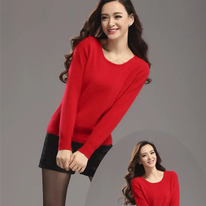 2020 зимний свитер действительно теплый и мягкий женский кашемир с норкой