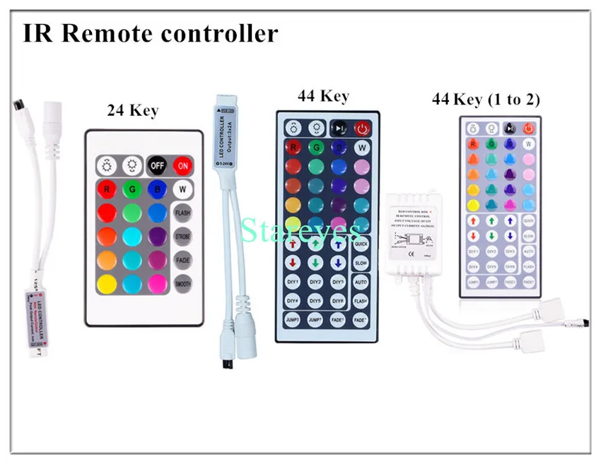 SMD 2835 3528 5050 5630 светодиодный полосы IP20 IP65 IP67 IP68 Водонепроницаемый ИК RF Wifi Пульт дистанционного управления блок питания
