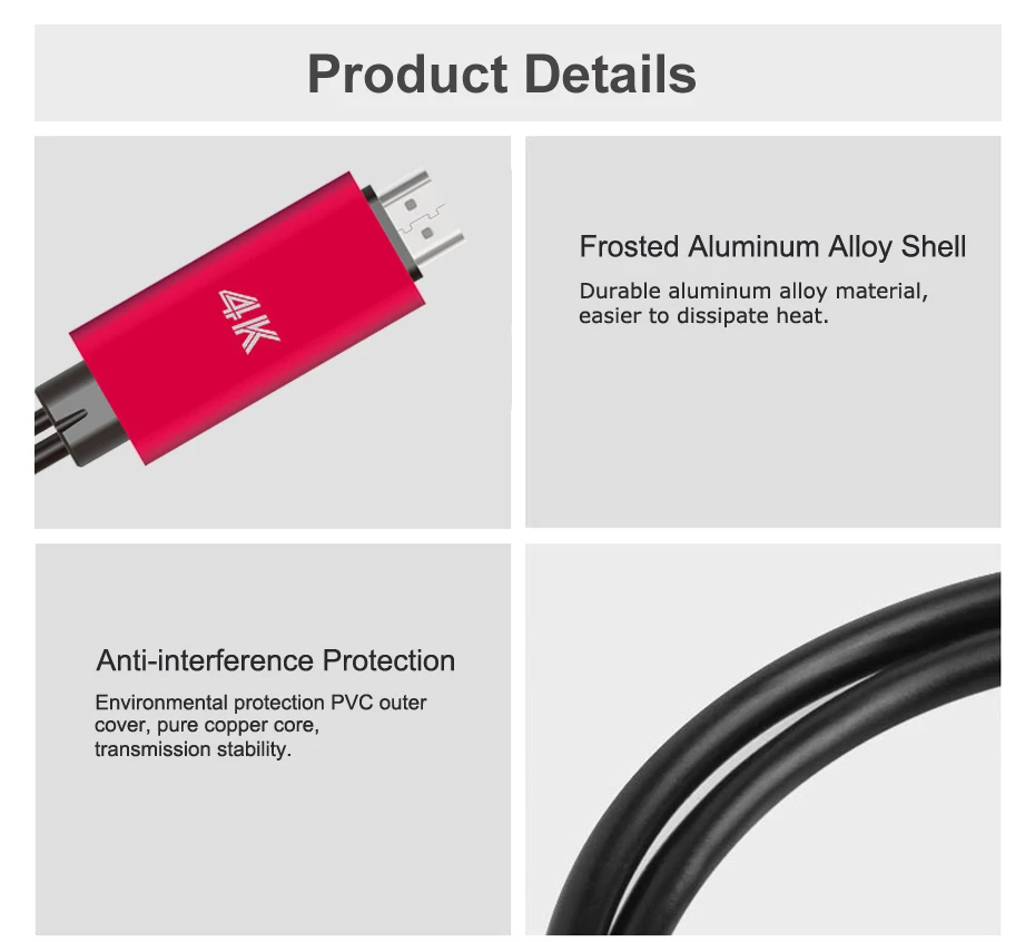 USB C к HDMI кабель конвертер 4K usb type C USB HDMI кабель HDMI Tipo C кабель для samsung Galaxy S8 S9 huawei mate 10 Lumia 950XL