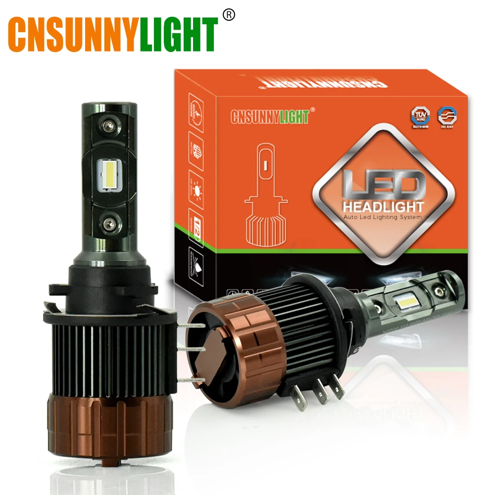 CNSUNNYLIGHT H15 Светодиодная лампа для шины CAN автомобильные лампы 12000Lm 6000K белый высокий луч с режимом DRLs свет Plug and Play для Mazda 6 CX5