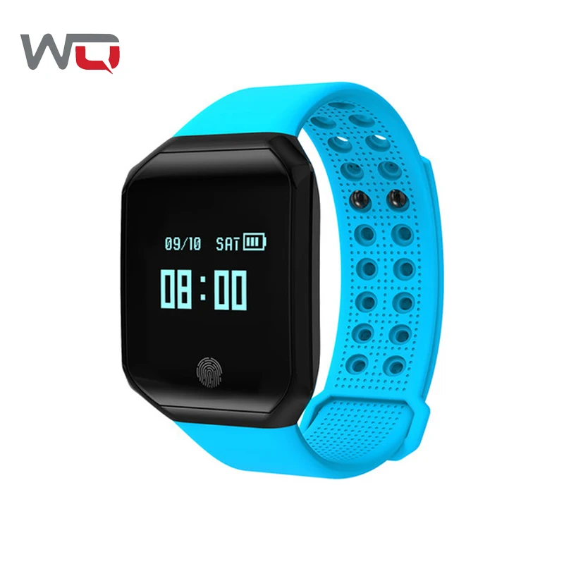 WQ Z66 Blood Watch 0.95 OLED Smart Bracelet Heart Rate Monitor Sleep Fitness Band MSM Reminder Intelligent Wristband | Электроника