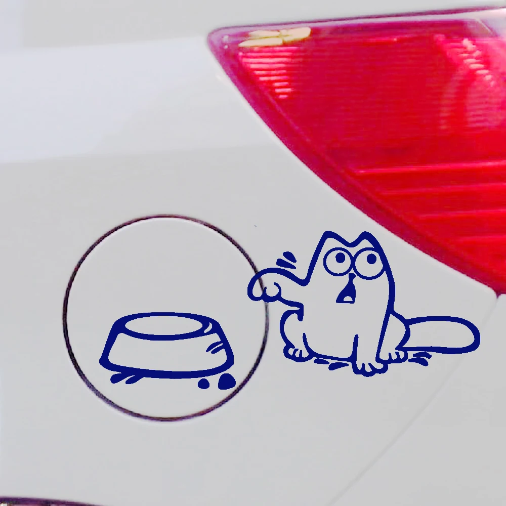 

CAT Decal Vinyl Car Ipad Laptop Window Wall Funny Sticker Protective Rice Rocket car styling