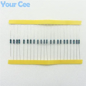 Металлопленочный резистор 14 Вт 100 Ом 220R 220 Допуск точности Соответствует RoHS, не содержит свинец в наличии, 1% шт.