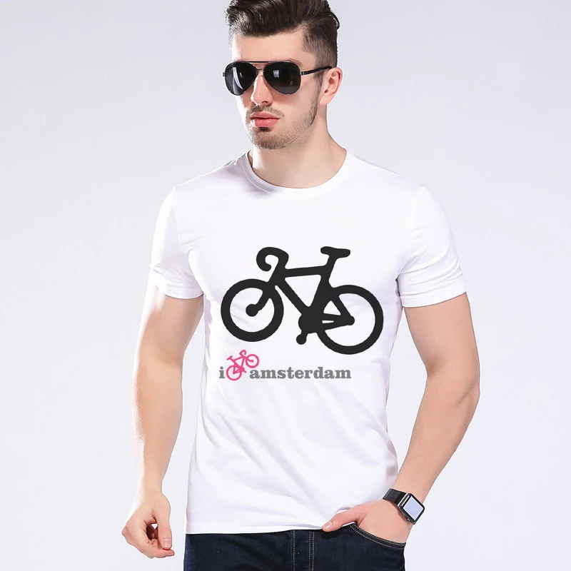 Забавные расписанные вручную велосипедные футболки в стиле хип-хоп Для мужчин