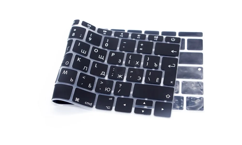 Силиконовый чехол для Macbook Pro 13 дюймов A1708 (2017 выпуск без сенсорной панели) русская
