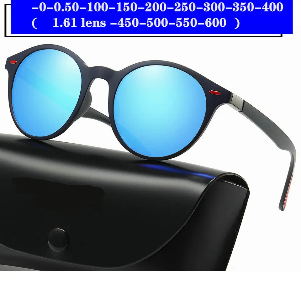Женские солнцезащитные очки для близорукости по рецепту мужские круглые в стиле