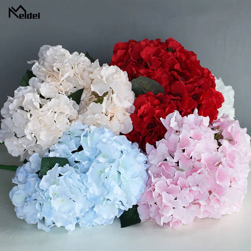 Meldel Свадебный букет невесты Гортензия Букет цветов Розовый невесты искусственная Гортензия самодельный букет домашние Декорации для вечеринки