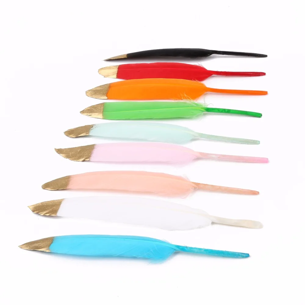 Разноцветные серьги с гусиными перьями для домашнего декора 10 15 см шт./лот|goose