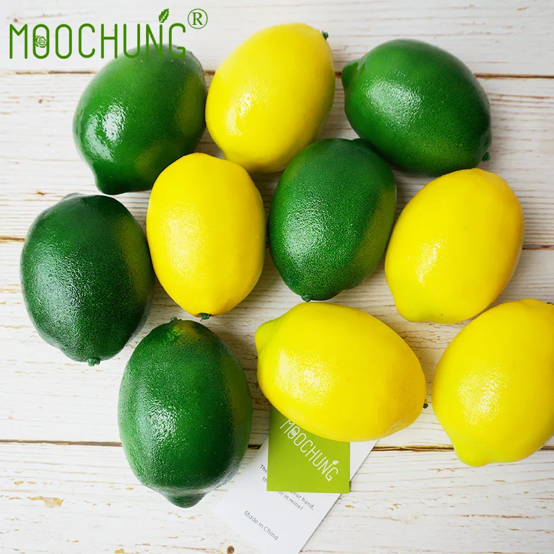 Искусственные лимоны для украшения MOOCHUNG 10 шт. искусственные фрукты домашний дом