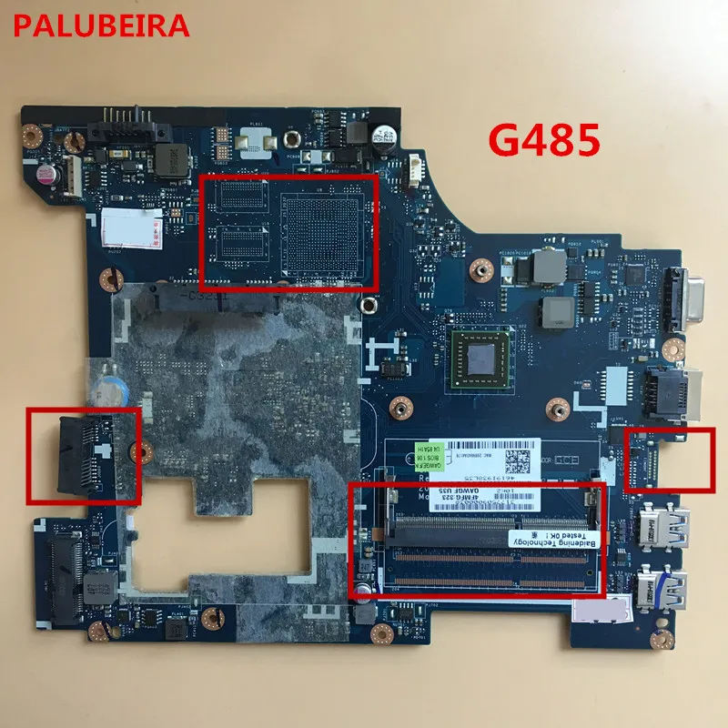 Palubeira для lenovo G485 ноутбук материнская плата qawge LA-8681P материнская плата с ЦПУ Быстрая