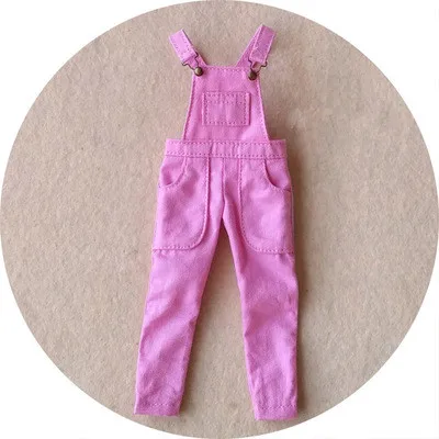 pant pink Кукла Blyth одежда футболка с длинными рукавами/комбинезон штаны для Pullip OB24 azone ob22 Blyth джинсы для Barbi 1/6 аксессуары для кукол - Цвет: pant pink