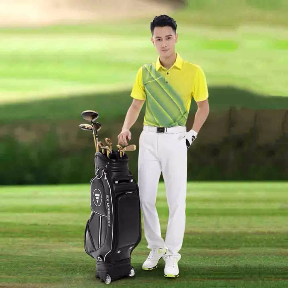 PGM New Golf Standard Bag Portable Golf Travel Bag Pu Cover Thicken Air Bag With Wheels